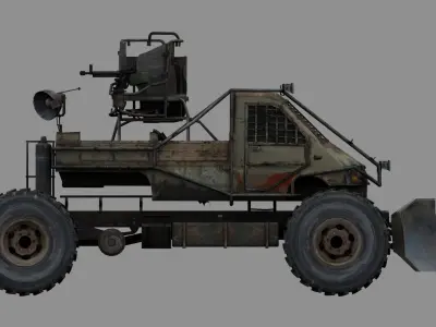 armored truck 3D model from CGTrader