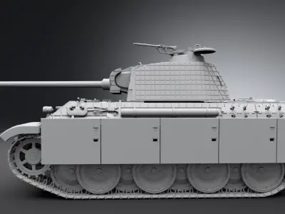 Panzer 5 Scale model 3D print model
