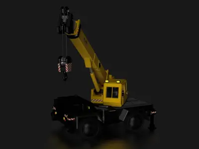 Crane Low-poly 3D model purchase