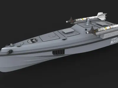 USV marine drone MAGURA V5 V7 SEA BABY-II 3D model
