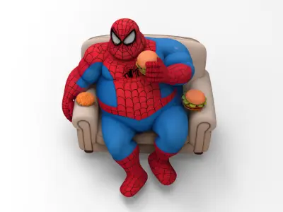 Lazy - web Hero 3D model