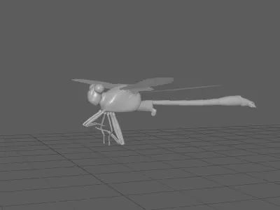 Dragon fly model 3D model