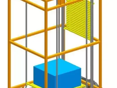 Continuous Vertical Conveyor 3D model