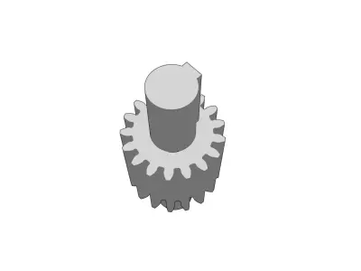 Industrial gear mechanical modules 3D print model