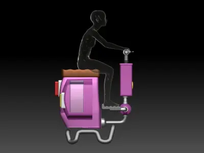 sh effect Figuarts bike for Bulma or dr slump 3D print model