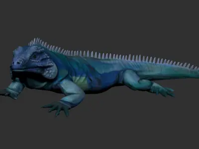 iguana 3D model purchase