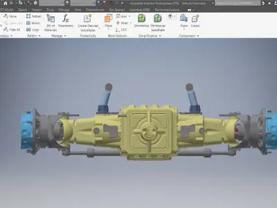 Tractor Front Drive Axle for Heavy-Duty Vehicles 3D model