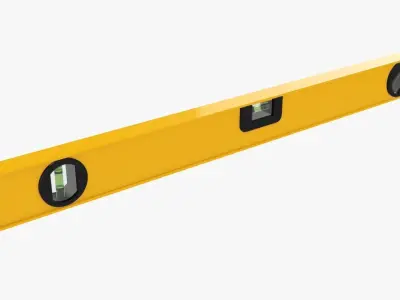 Bubble level building 01 3D model