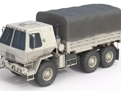 M1083 MTV Cargo Truck Low-poly 3D model