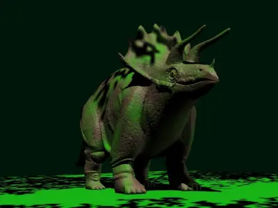 Triceratops model dinosaur 3D model
