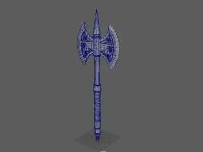 Axe Low Poly 3d model Free low-poly 3D model
