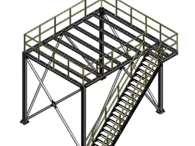 Steel structure 3D model