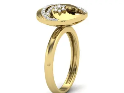 Women Vintage ring 3dm Render details 3D print model