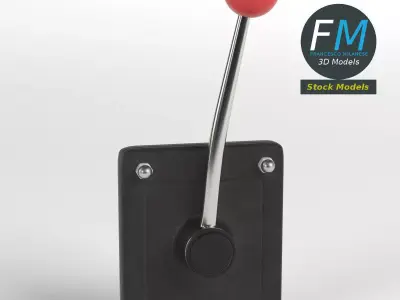 Wall mounted lever 3D model