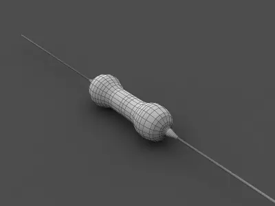 Resistor 3D model by 3dlattest