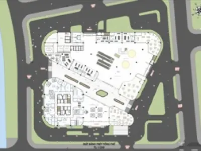  office building combined with commercial service center 3D model