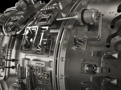 jet engine 3D model by mbelec - Textured