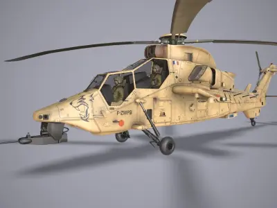 EC-665 Tiger HAD Block 2 France Complex Low-poly 3D model