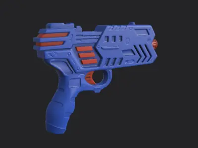 sci fi toy gun star wars cyber punk 3D model