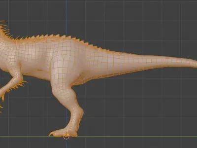 INDOMINUS REX Low-poly 3D model