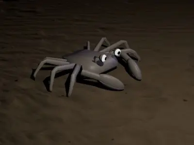 Crab - ocean going Low-poly 3D model