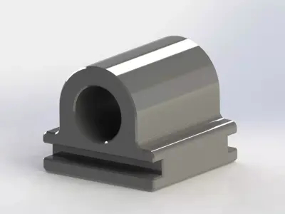 CABLE CLIP - D8 - 20 x 20 PROFILE 3D model