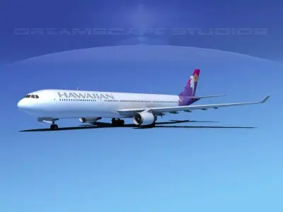 Airbus A330-300 Hawaiian Airlines 3D model