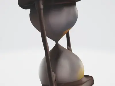 Classic Hourglass 3D Model 3D model