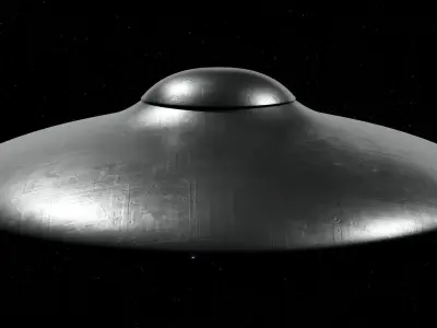 UFO Spaceship - Flying Saucer - Ovni - Nave Espacial  Low-poly 3D model