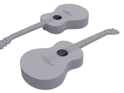 Guitar 3D model get