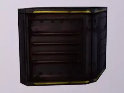 Crane Crate Low-poly 3D model