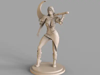 The Warrior Woman  3D print model