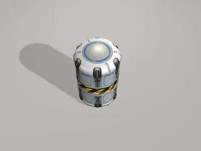 scifi canister 3D model purchase