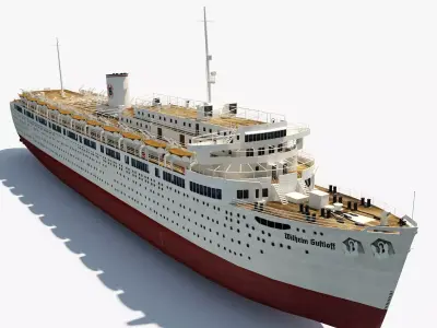 Wilhelm Gustloff Low-poly 3D model by Shigvi