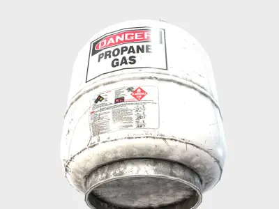 Propane Tank Low-poly 3D model shop