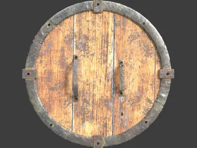 Shield metal bar 3D model