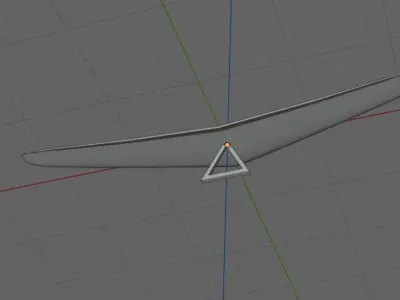 hang glider Low-poly 3D model
