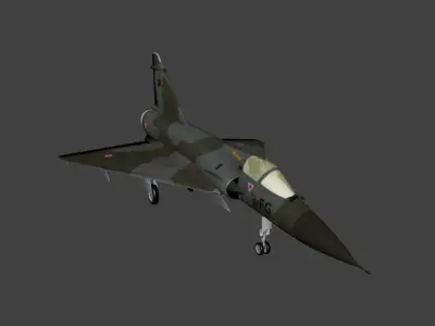 Dassault Mirage 2000 Free low-poly 3D model