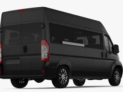 Large Passenger Van High Roof 3D model