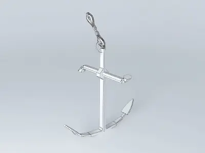 ARGONAUTIX marine details anchor 17th century 3D model