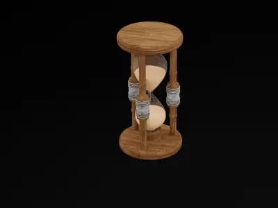 Antique Hourglass 3D model