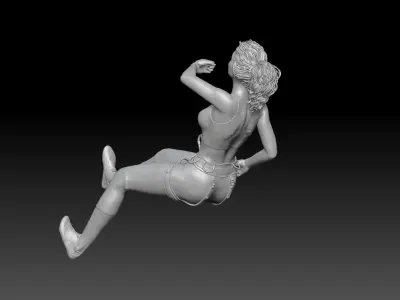 CLIMBING GIRL 2 3D print model