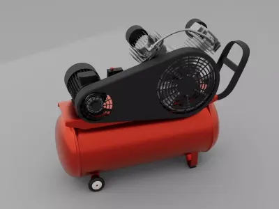 Industrial Air Compressor 3D Modeling model 3D model