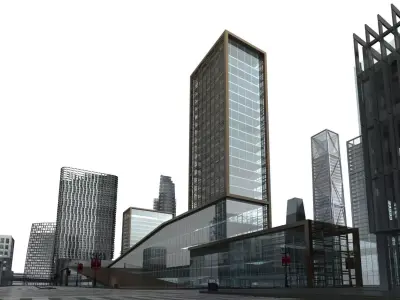 Commercial Building 3D model 122
