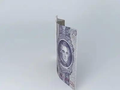 Germany WW2 100 REICHSMARK 1942  Free 3D model