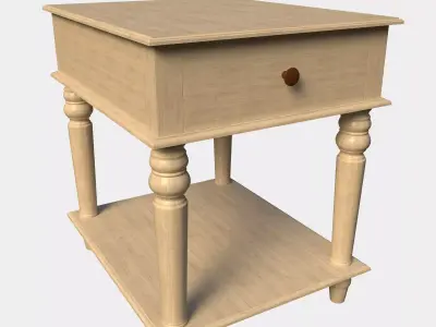Hultgren 26 Tall End Table with Storage 3D model