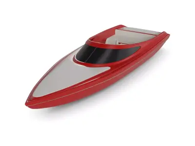 Electric Sailboat 3D model