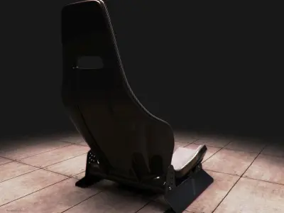 Seat 002 with rails Free 3D model