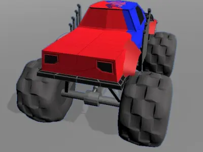 Monster Trucks Pack 3D model