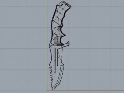 TACTIC KNIFE 3D model